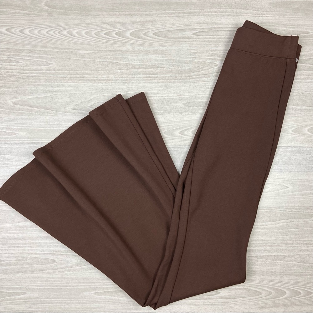 L'Agence Kiki Ponte Pant Chicory Coffee High Waist Flare Leg Stretch Size XS - Picture 11 of 14